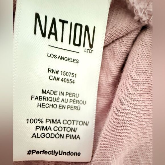 Nation LTD Lavender Prima Cotton T-Shirt - Picture 5 of 6